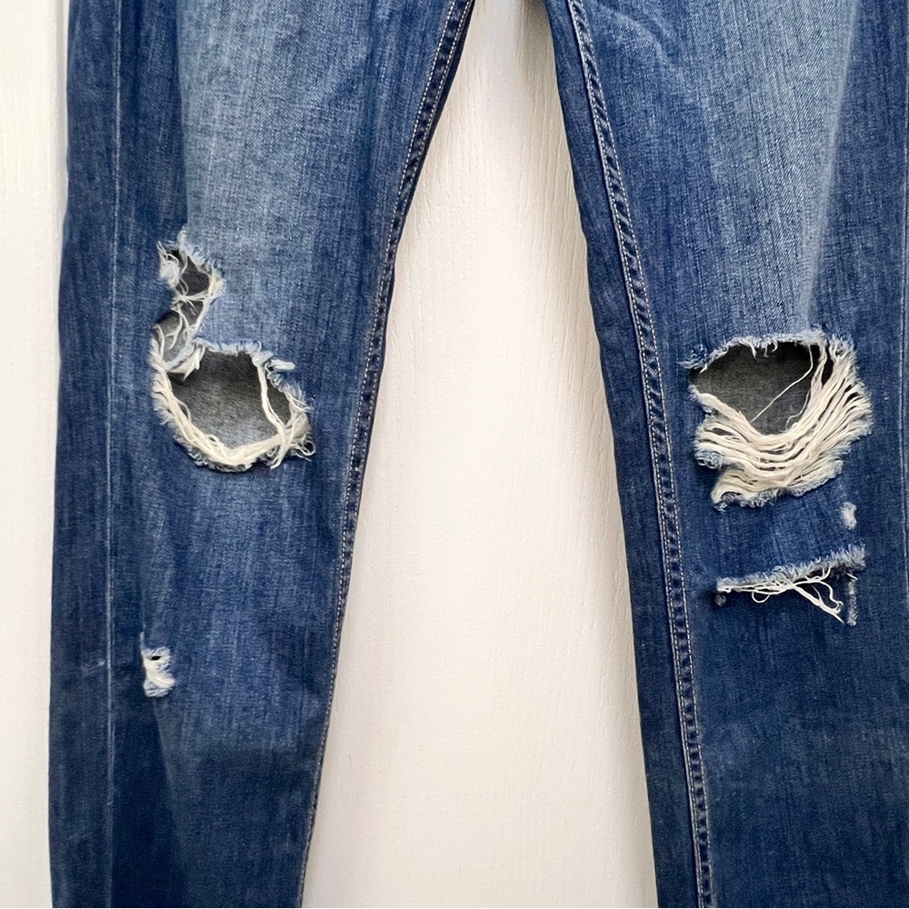 PAIGE Jimmy Jimmy Skinny Jeans Women’s 27 Distressed Ripped Boyfriend Denim - Picture 5 of 13